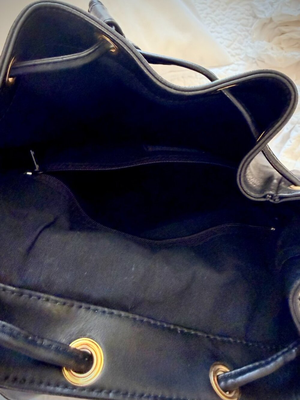 GIANNI VERSACE NEW LARGE BLACK LEATHER "MEDUSA" BACKPACK - Picture 8 of 15